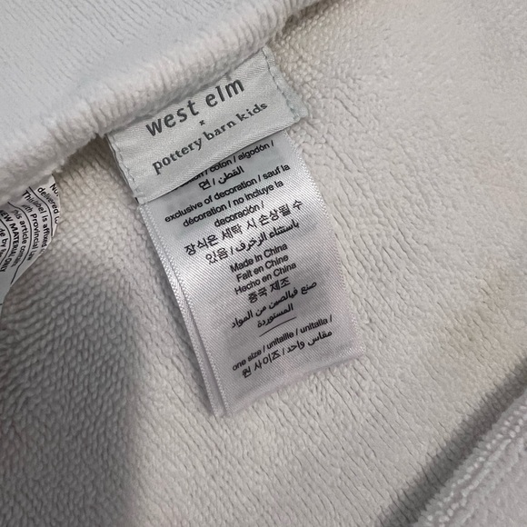 Pottery Barn Kids West Elm Unicorn Hooded Towel Bath Wrap Baby - Picture 6 of 8